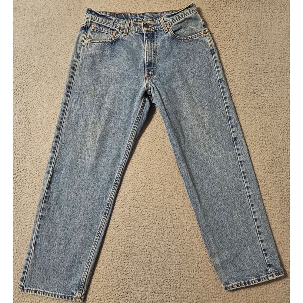 Vintage Levis 565 Loose Fit Straight Leg Jeans Mens 34x30 Made in USA Blue Denim - Picture 2 of 7